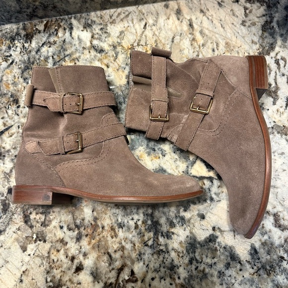 Kate Spade Taupe Suede Ankle Boots - Picture 7 of 9